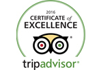 TripAdvisor's Certificate of Excellence 2016
